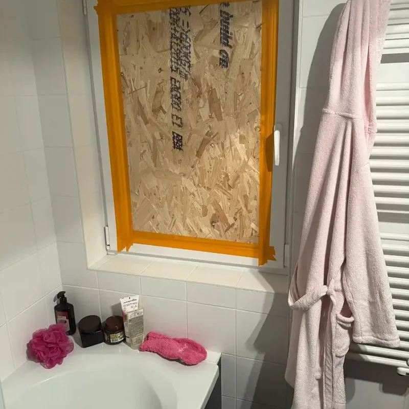 Réparation d'un châssis en PVC