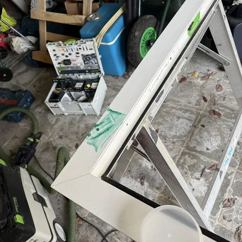 Réalisation - Réparation d'un châssis en PVC